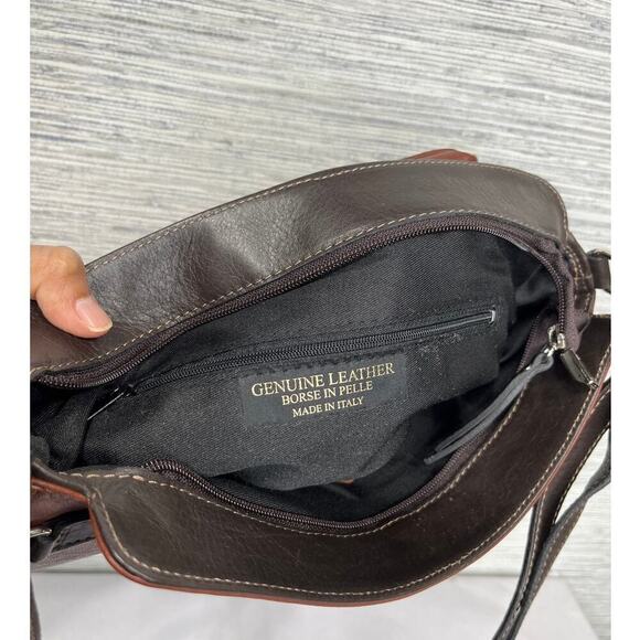 Borgo Degli Etruschi Brown Leather Shoulder Bag - Picture 9 of 11